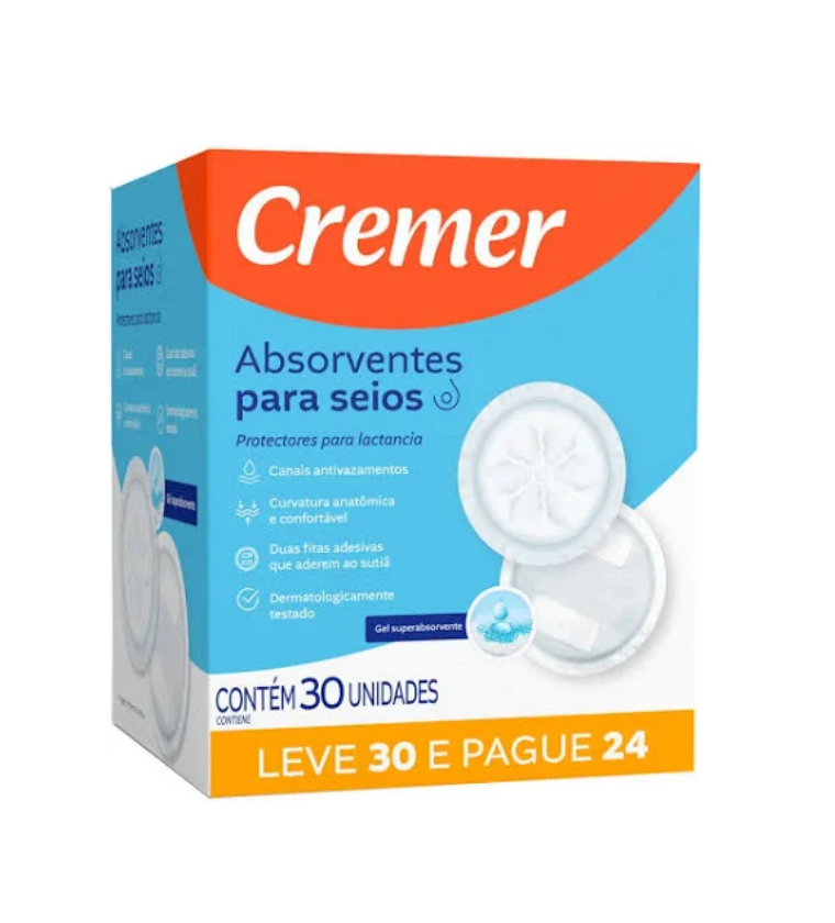 Absorvente para os seios